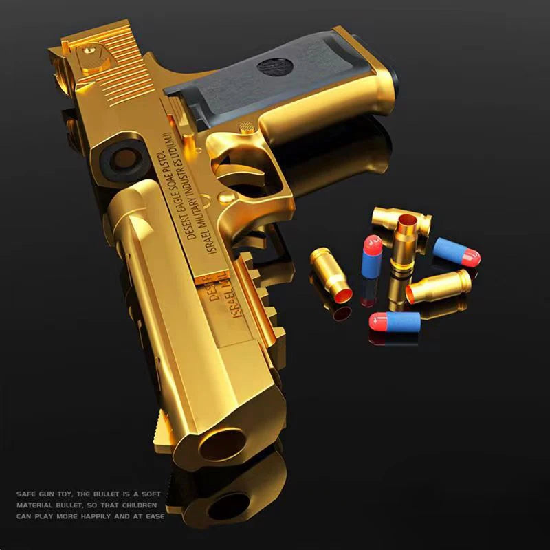 Shell Ejection Desert Eagle G17 Soft Bullet Toy Gun Airsoft Pistol Foam Launcher for Kids Boys Gift CS Shooting Games Weapons