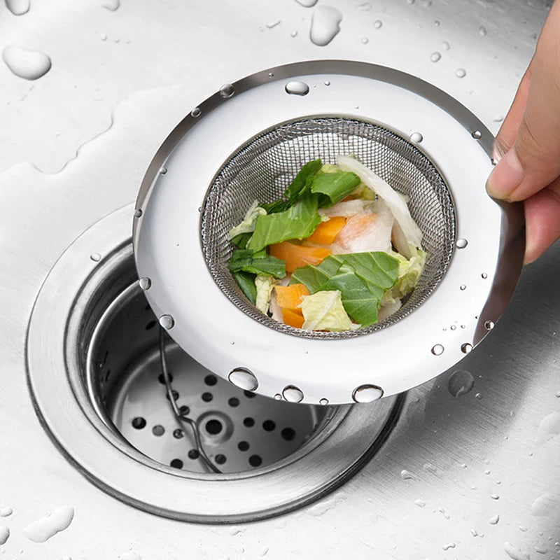 2pcs Kitchen Sink Strainer, Stainless Steel Sink Drain Strainer, Food Catcher