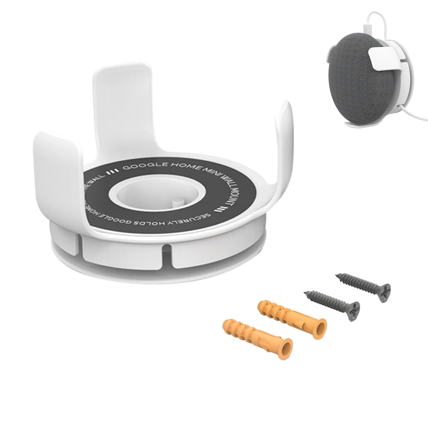 Portable Wall Mount Holder For Google Home Mini Smart Speaker Accessories Cord Management Hanger Stand For Google Speaker