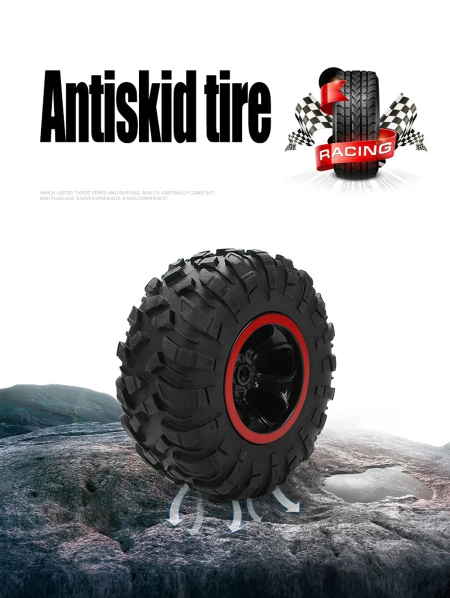 4WD Remote Control Off Road RC Car Radio Climbing Super Alloy Truck Buggy 4x4 RTR Vehicle Electric Toy for Children Kid Gift