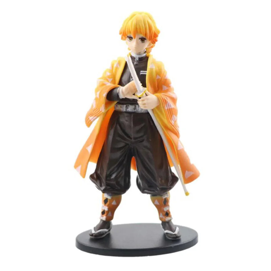Anime Demon Slayer Kimetsu no Yaiba Figure Kamado Tanjirou Action Figure Agatsuma Zenitsu Nezuko Warrior PVC Model Toys