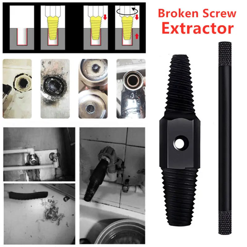 Double Head Wrench Faucet Valve Broken Screw Extractor Set Pipe Remover Tools Damaged Wire Water Pipe Bolt Broken Removal Tool