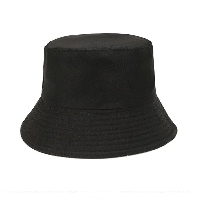 Unisex Bucket Hat Smile Embroidery Women Cotton Corduroy Double-Sided Bob Hip Hop Hat Four Season Panama Beach Fishing Sun Caps