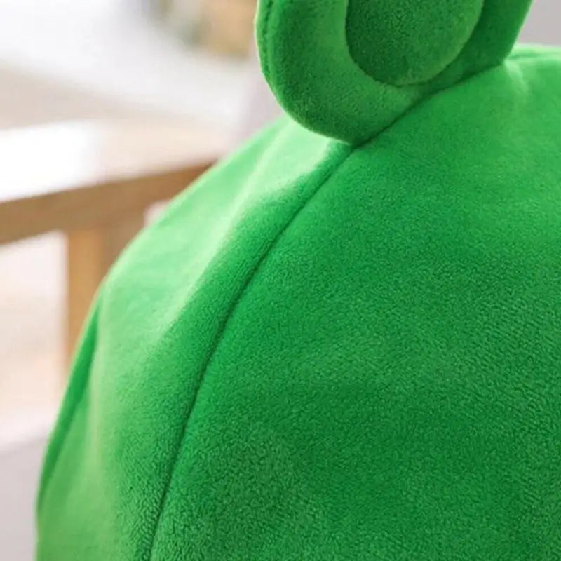 Cartoon Funny Adorable Plush Frog Hat Big Eyes Creative Animal Cosplay Costume Dress Up Hat Headgear for Kids Adults Gift C4Z2