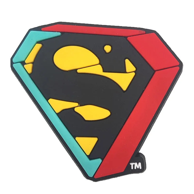 10-20pcs/set Marvel superhero Spider-Man Iron Man for Cartoon Shoe Charms Decoration Accessories for Classic Clog Kids Gifts