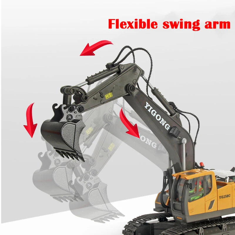 RC Excavator 1:20 Remote Control Truck 2.4G RC Crawler Engineering Vehicle Truck Radio Control Children\'s Day Back to School