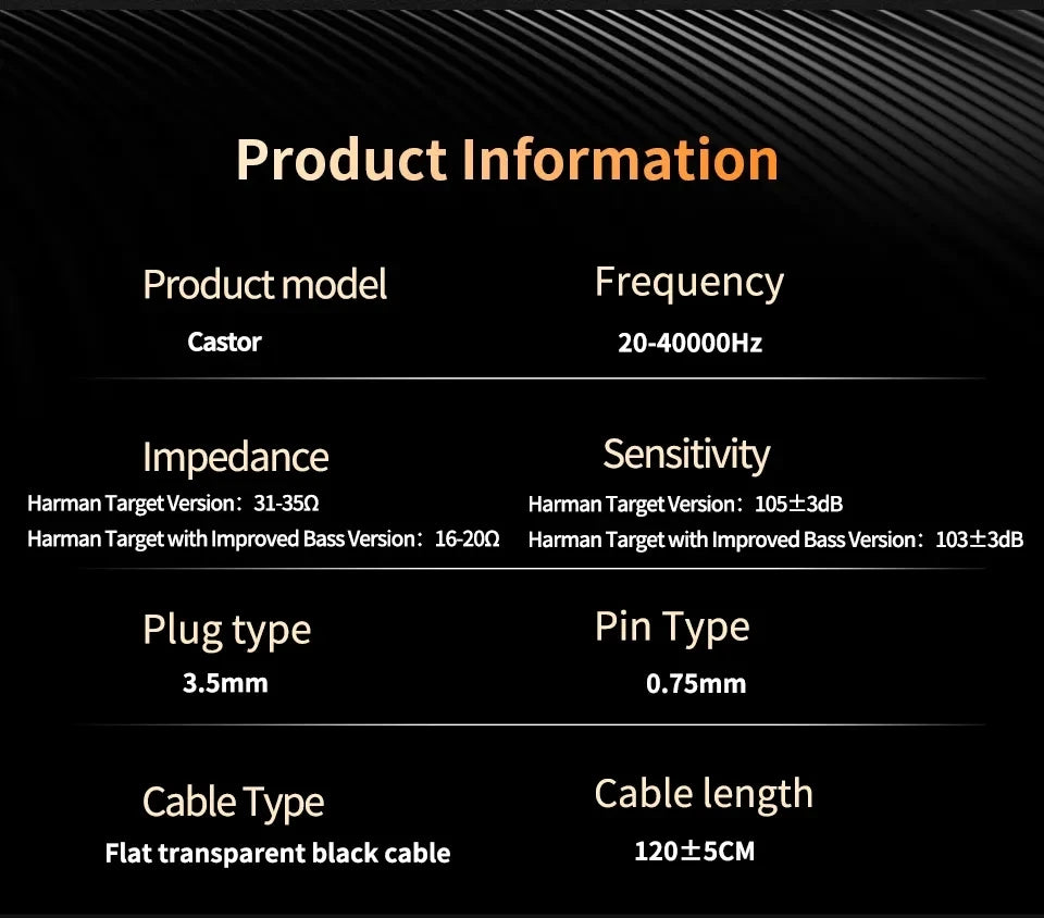 KZ Castor Wired Harman Improved Bass HiFi Earphone 2 Dynamic Tunable Balance Monitor Headphone IEM Earphones Music Sport Earbuds