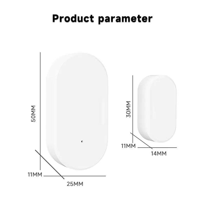 Tuya Zigbee 3.0 Smart Door Window Sensor Zigbee Door Open Closed Detectors Smart Life APP Control Via Alexa Google Home