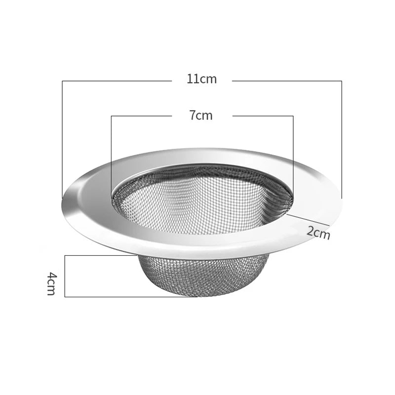 2pcs Kitchen Sink Strainer, Stainless Steel Sink Drain Strainer, Food Catcher