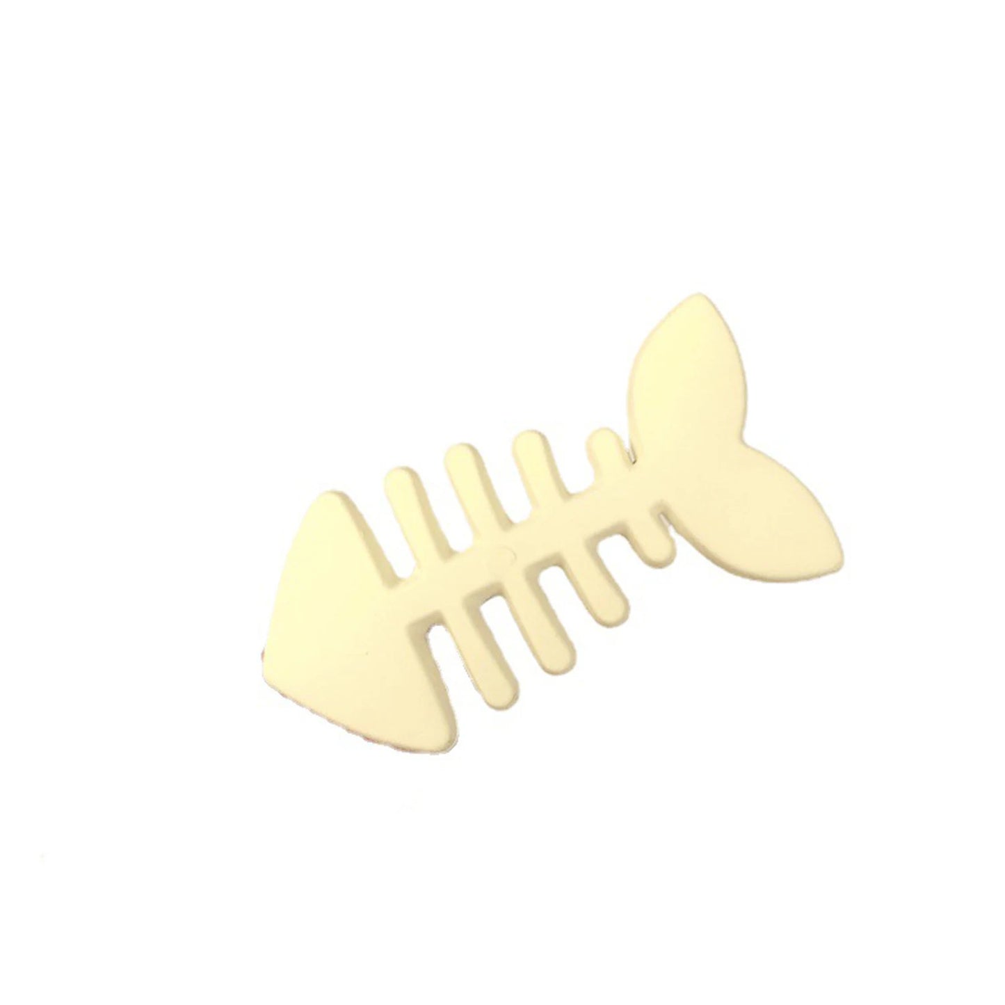 Simple Milk Tea Color Fishbone Hairpin Girl Cute Bangs Barrettes Sweet Side Hairgrips Temperament Duckbill Clip Hair Accessories