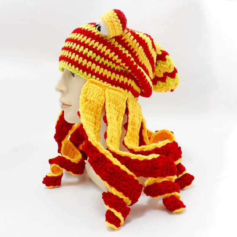 Hat Unisex Cthulhu Style Adult Party Funny Octopus Headgear Creative Holiday Gift Tricky Woolen Hat