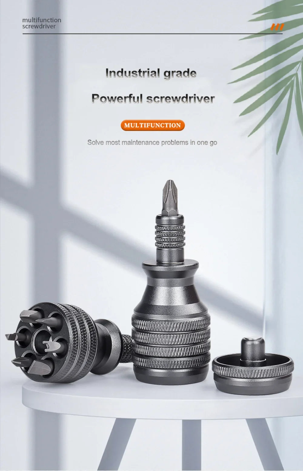 Precision 7 in 1 Mini Screwdriver Titanium Screwdrivers 1/4 Inch Magnetic Phillips Torx Screw Driver Bit Kit Home Repair Tool