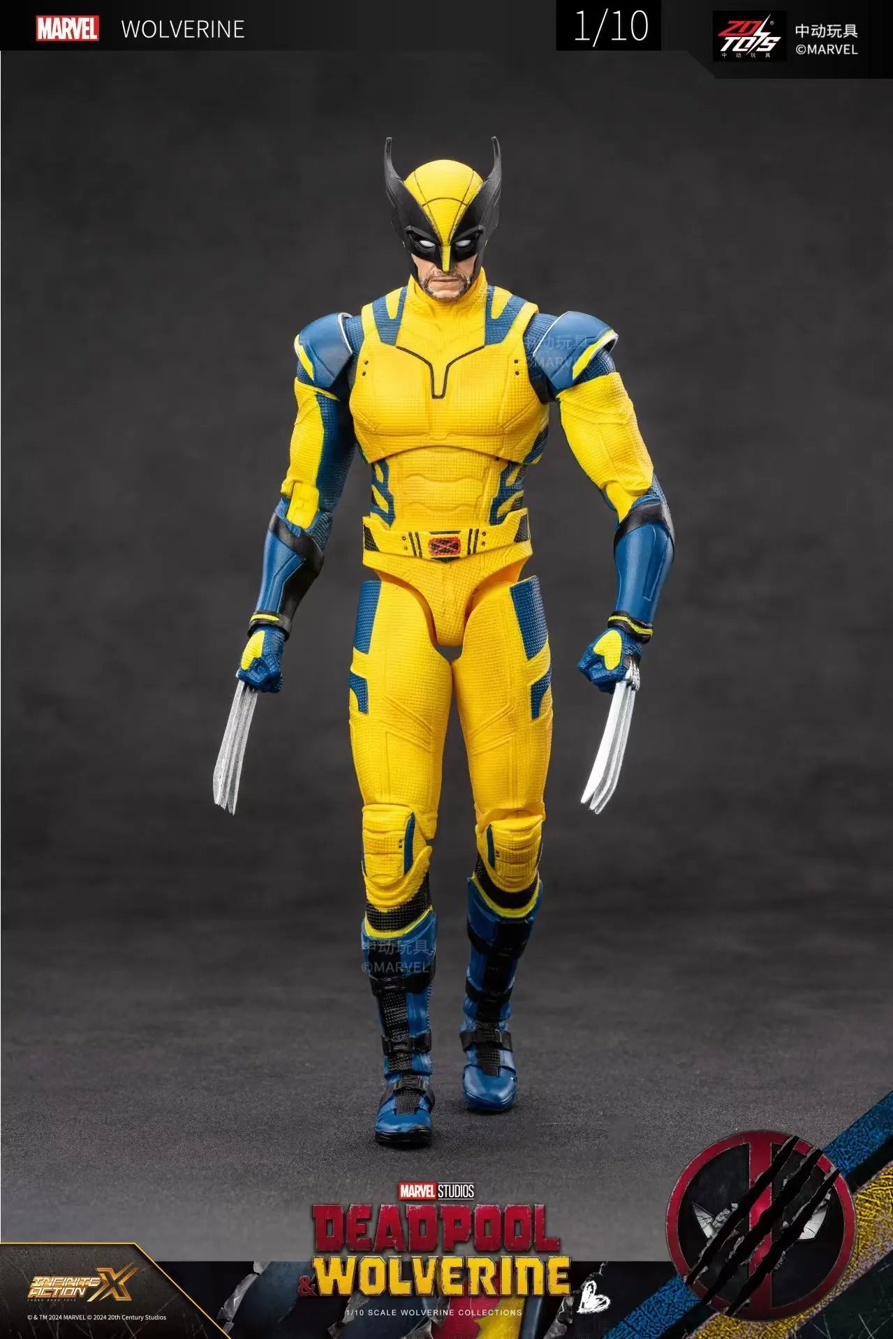 ZD Toys Deadpool & Wolverine Action figures Deadpool Boxed Wolverine Collection Adult Action Figures Kids Toy