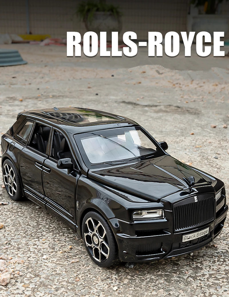 1:32 Rolls Royce SUV Cullinan Alloy Car Model Diecasts Metal Toy Car Model Simulation Sound and Light Collection Childrens Gifts