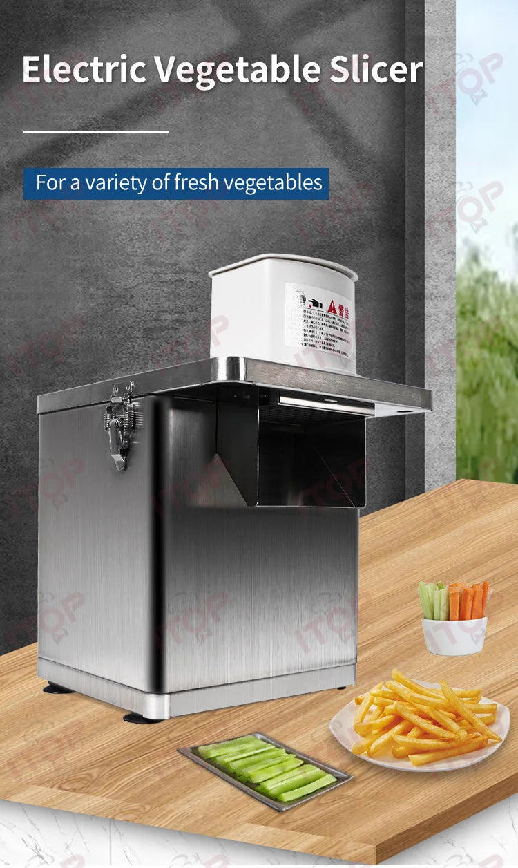 ITOP LEVEC Multi-Function Vegetable Slicer Chop/Dice/Shred 4-in-1 Stainless Steel Kitchen Machine Food Processor 220V 110V