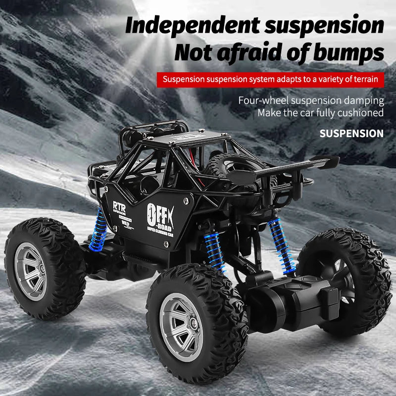 ZWN 1:20 Alloy RC Car With Led Lights 2.4G Radio Remote Control Cars Buggy Off-Road Control Trucks Boys Toys for Children Gifts