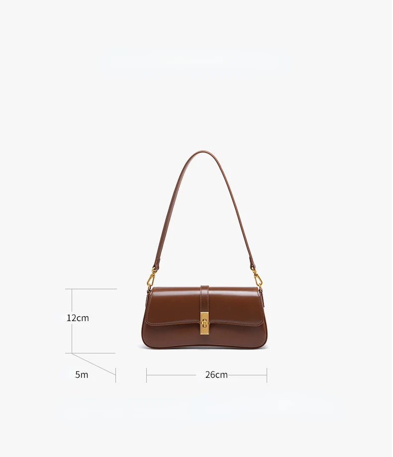 Jonlily Women Genuine Leather Shoulder Bag Female Fashion Handbag Totes Small Underarm Bag Casual Daybag Mini Purse -KG1313