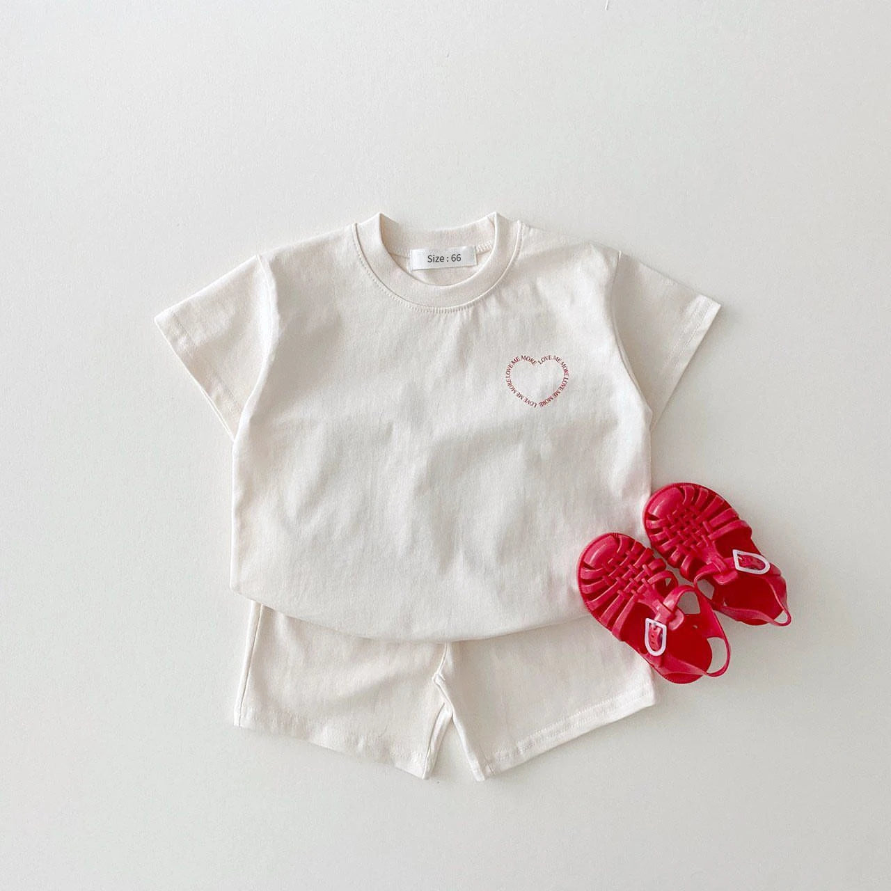 Kids Cute T-shirts+Shorts Baby Girls Summer New Clothes Casual Two Pieces Suits Infantil Simple Thin Soft Tees Outfits