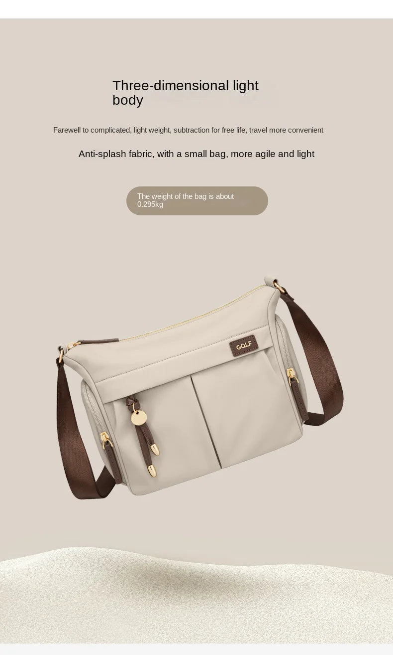 GOLF Crossbody Bag Women Nylon Womens Shoulder Bag Lady Bucket Mini Cross Body Purse Handbag New Fashion Square Bags 2024 Summer