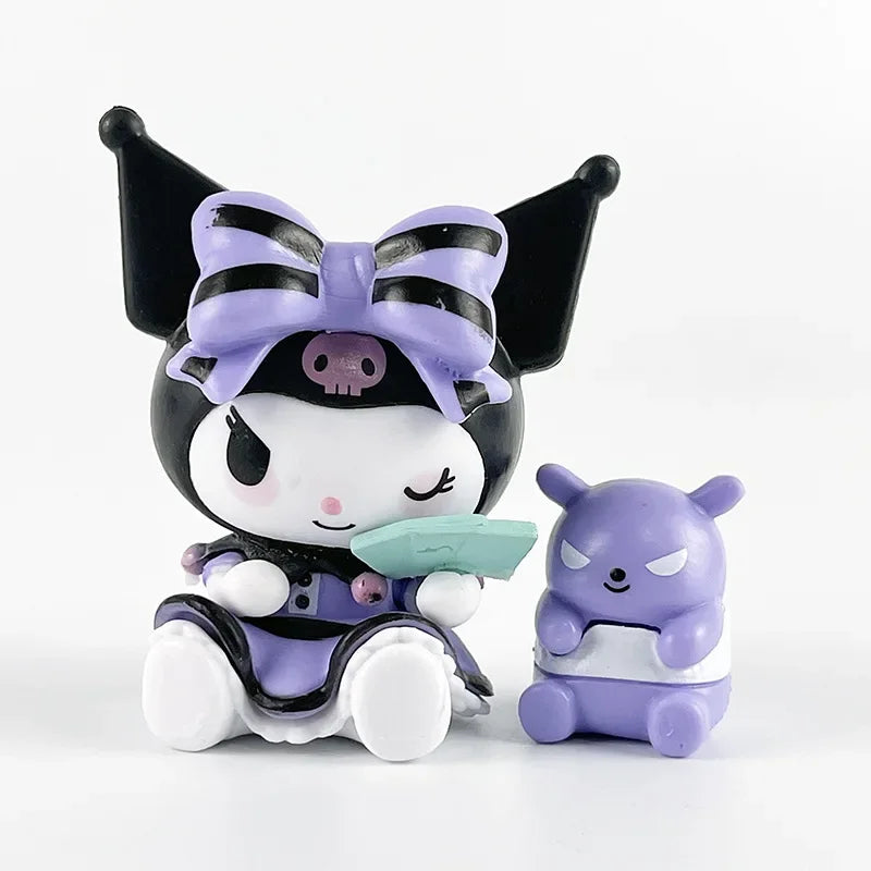 Sanrio Blind Box Cute Cartoon Kuromi Doll Action Figure Model Blind Box Girl&Child Toys Desktop Decoration Holiday Gifts