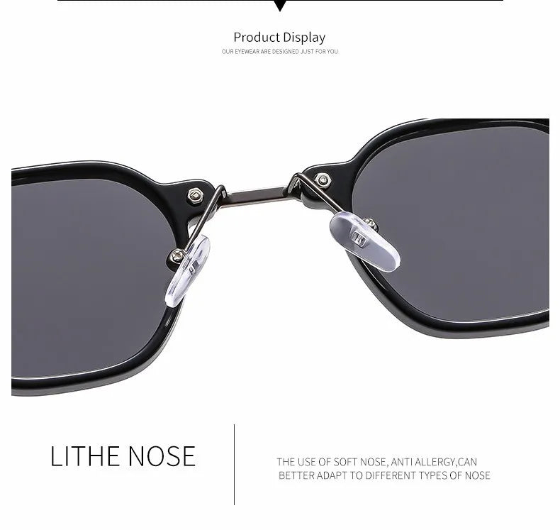 Small Square Sunglasses Riding Driving Sun Glasses Women Men Brand Designer Metal Frame Eyewear Shades Oculos De Sol UV400