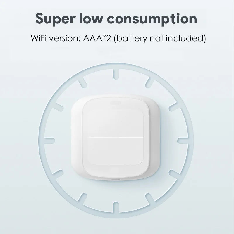 Tuya WiFi ZigBee Smart Scene Wireless Switch Push Button Controller Automation Scenario 2 Gang Smart Home Gadgets Smart Control