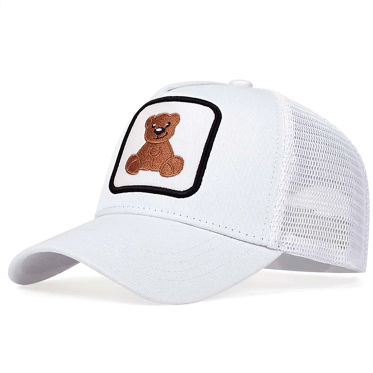 Fashion Animal Embroidery Baseball cap Vintage Mesh Breathable Sunscreen Hat Adult Unisex Hip Hop Hat Dad Truck Hat