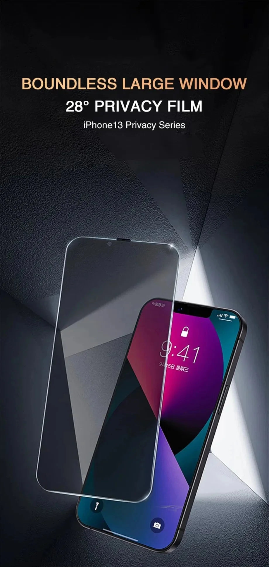 1-4Pcs Anti-spy Tempered Glass for IPhone 15 14 13 12 11Pro Max Full Cover Privacy Screen Protector For iPhone X XS Max XR Glass