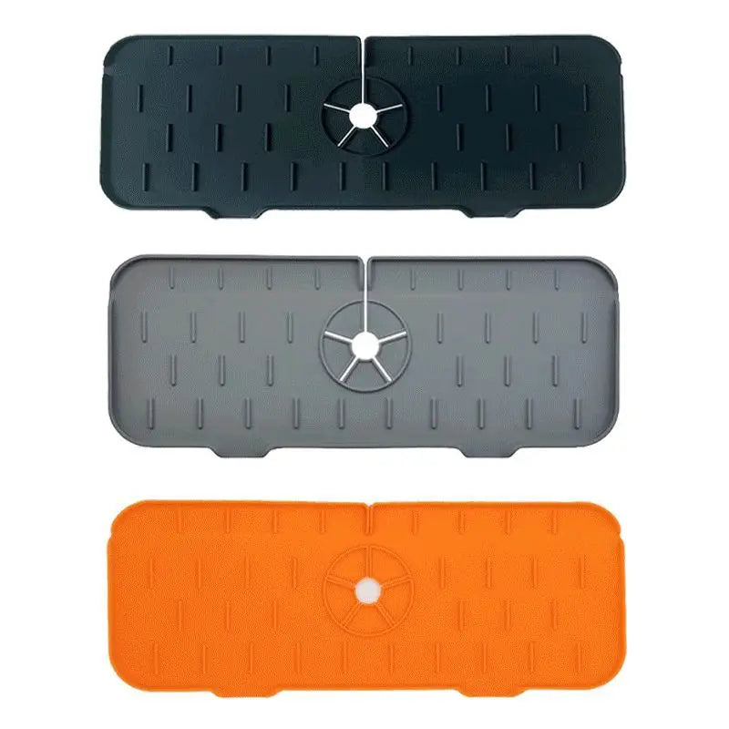 Kitchen Faucet Absorbent Mat Silicone Sink Splash Guard Water Draining Pad Countertop Protector Table Cushion Place Mat Bathroom