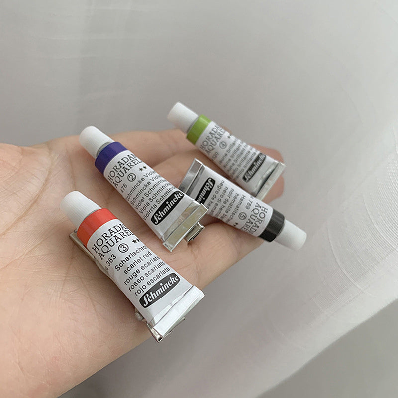 1PC Funny Paint Watercolor Hair Clip For Women Creative Handmade Duckbill Hairpin Child Hair Barrette Party Random Color