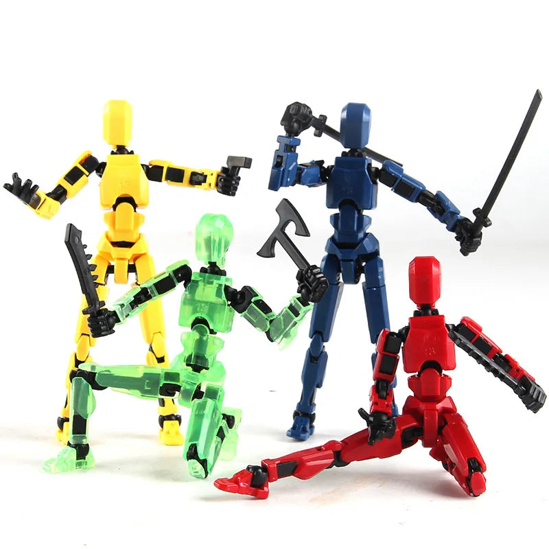 Lucky Robot 13 Action Figure, 3D Printed Multi-Jointed Movable Robot Action Figure, Dummy Robot 13 Action Figure for Kids Adults