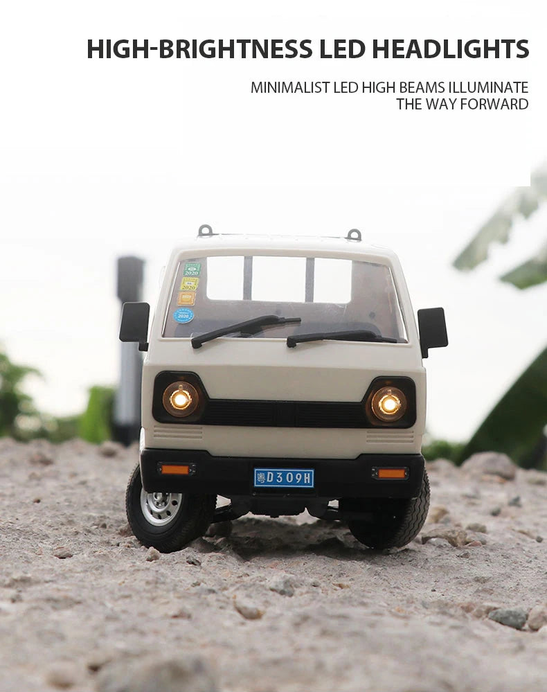 WPL D12 1:10 / 1:16 RC CAR Simulation Drift Climbing Truck LED Light Haul Cargo Remote Control Electric Toys For Children