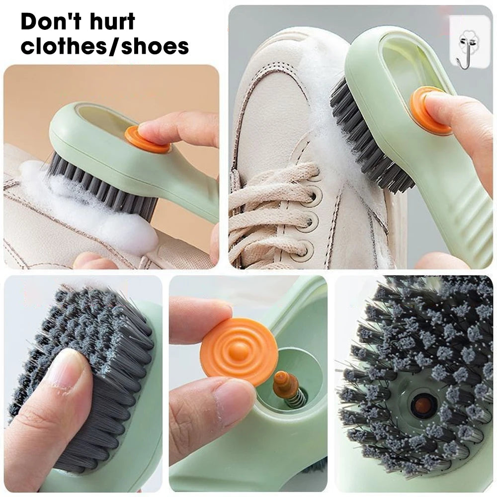 Cleaning Brush With Soap Dispenser Cleaning Products for Home Laundry Household Multifunctional Shoe Brush Clean Clothes Tools