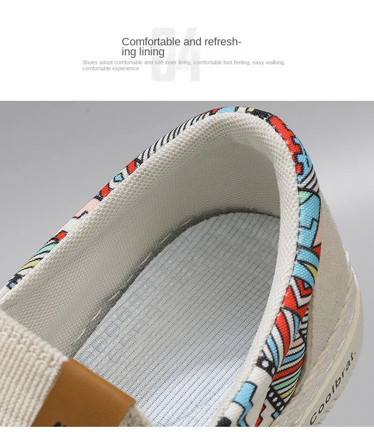 Flat Canvas Shoes For Men Fisherman Linen Cloth Loafers Summer Men's Sneakers New Style Shoes Sneakers Male Casual Shoes Man