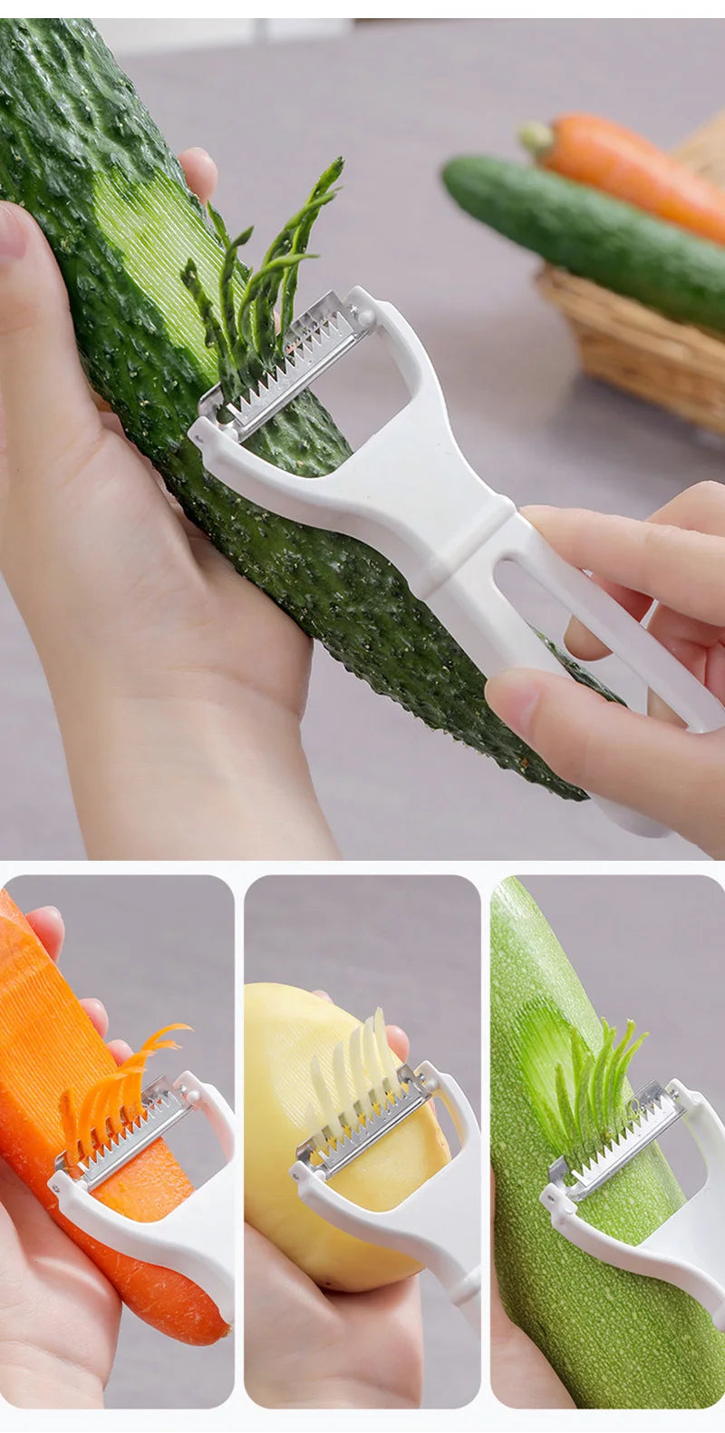 Manual Vegetable Grater Multifunction Fruit Vegetable Chopper Carrot Potato Knife Julienne Peeler Slicer Kitchen Tools