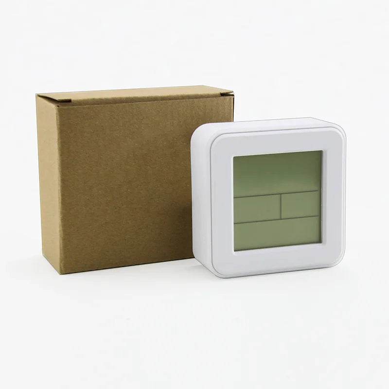 Portable Mini Digital Alarm Clock Temperature Date Week Touch Backlight Snooze Table Clock 12/24H Battery Powered LCD Clock