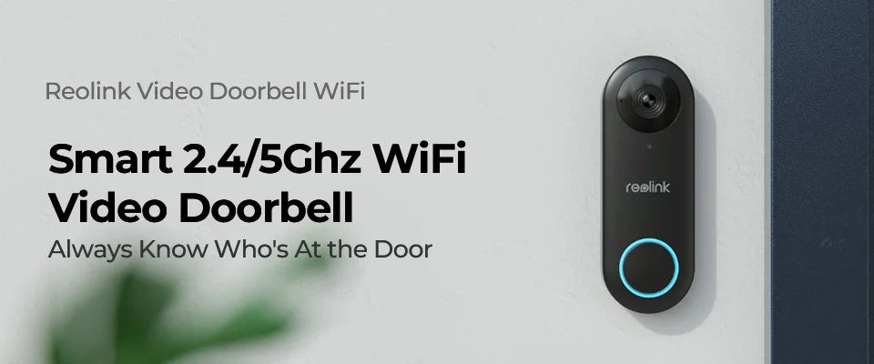 Reolink 2K+ WiFi Video Doorbell Smart Outdoor Home Video Intercom Human Detection Wired PoE Door Bell with Chime Support Alexa