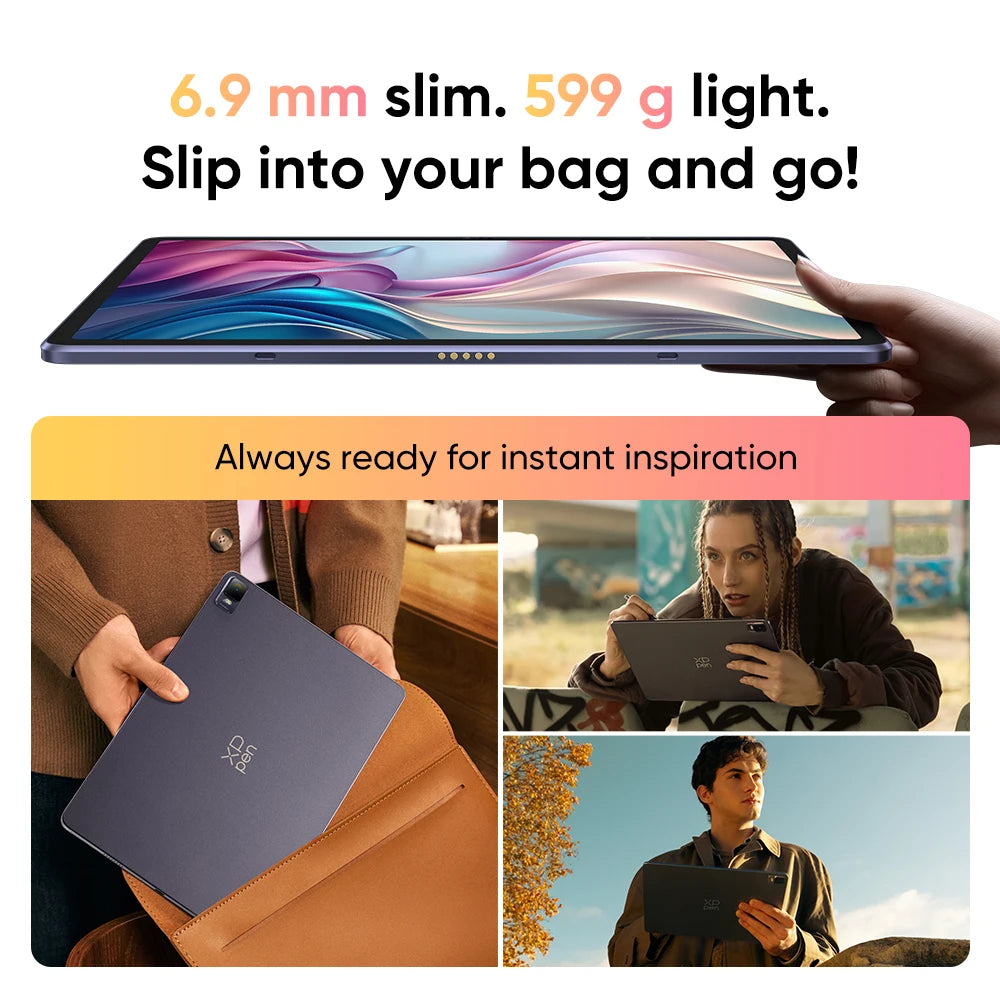 XPPen Magic Drawing Pad 12 inch Tablet Android Pad 2K Resolution 16384 Pressure Levels 8GB 256GB Graphics Drawing Tablet Monitor