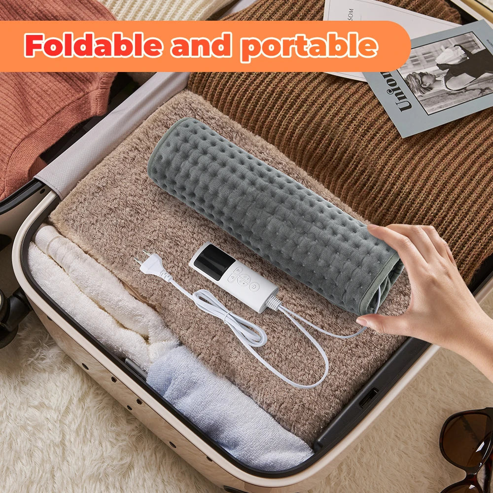 Electric Heating Pad Foot Warmer Soft Plush Washable Portable Winter Heater Thermal Blanket Hand Foot Warming Mat For Bed Sofa