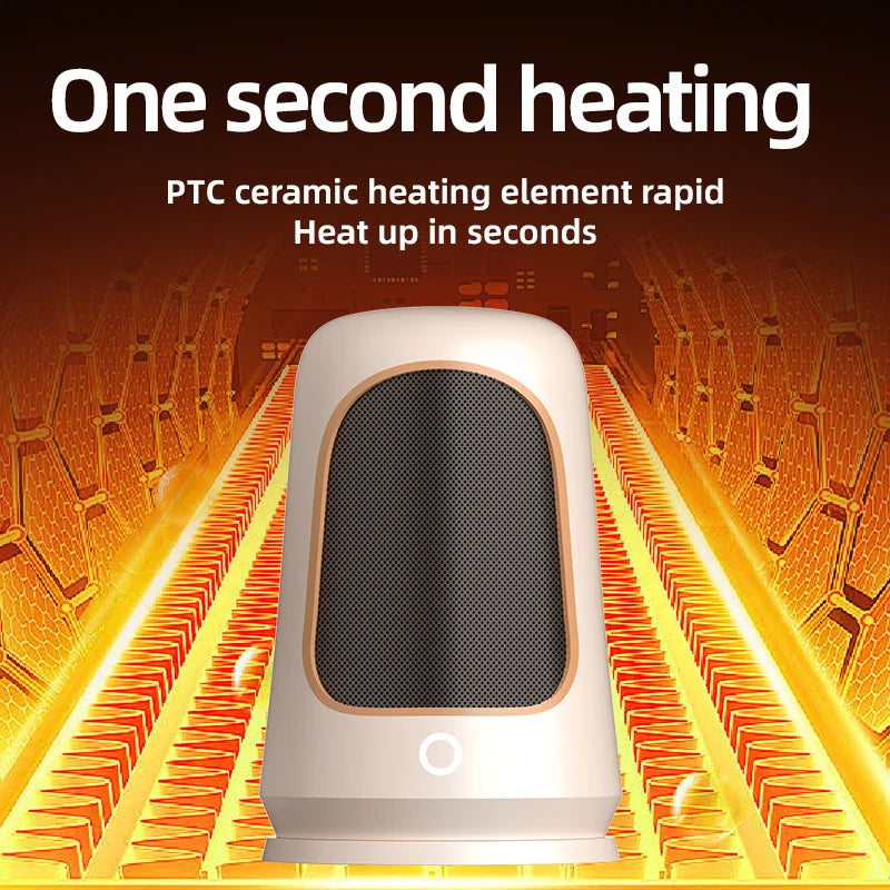 1200W Portable Desktop Electric Heaters Heater for Home Foot Warmer Heater Energy Saving Bedroom Heating for Office Home