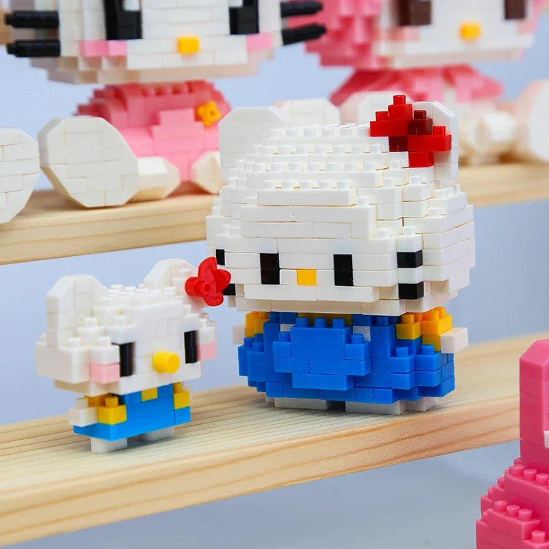 Disney Kuromi LinaBell Hello Kitty Building Blocks Princess Cartoon Bricks for CHILDREN'S Birthdays Halloween Christmas Easter