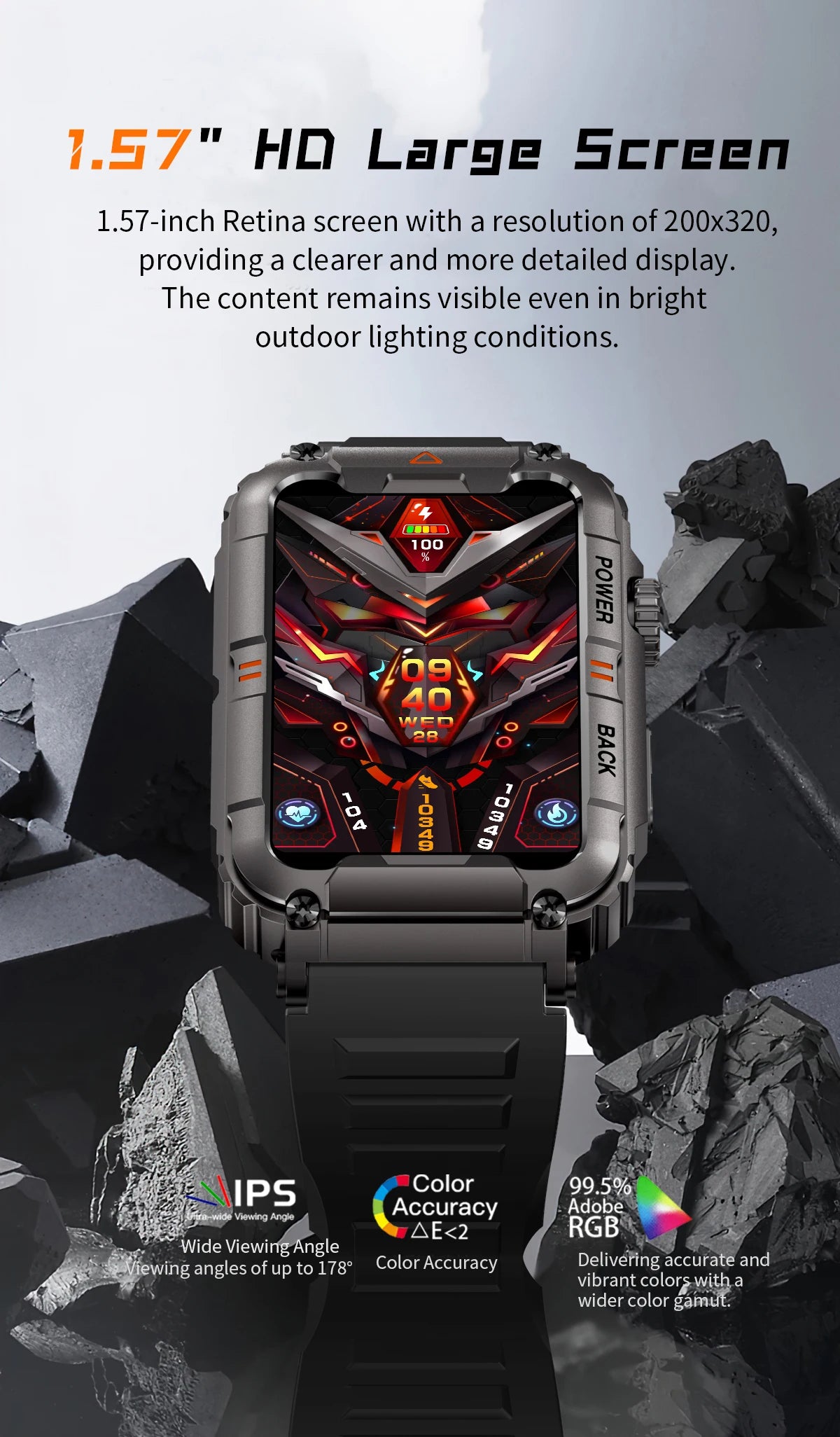 EIGIIS New Military Smart Watch 100+ Sports Modes Health Monitor Bluetooth Call IP67 Waterproof Men Women For IOS Android KR88