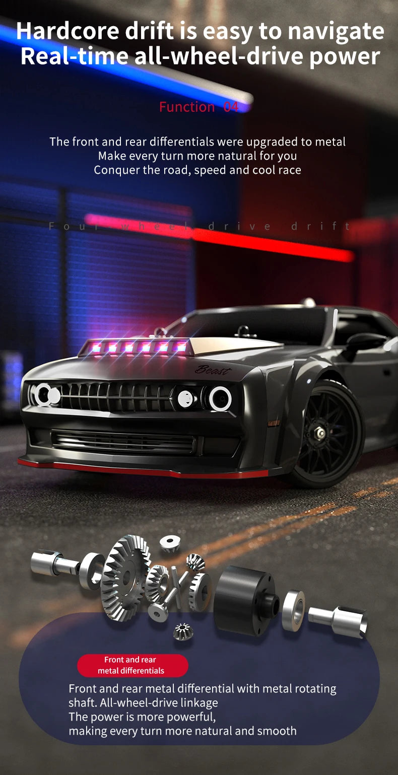 ZLL SG116 MAX/PRO 1:16 High Speed Drift Racing 80KM/H Or 40KM/H Brushless Motor 4WD RC Car Off Road Car Toys for For Kid Gift