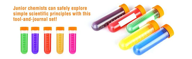 Children Learning Resources Junior Science Giant Test Tube Set Early learning Education Fine Motor Skills Toys Role-playing Toy