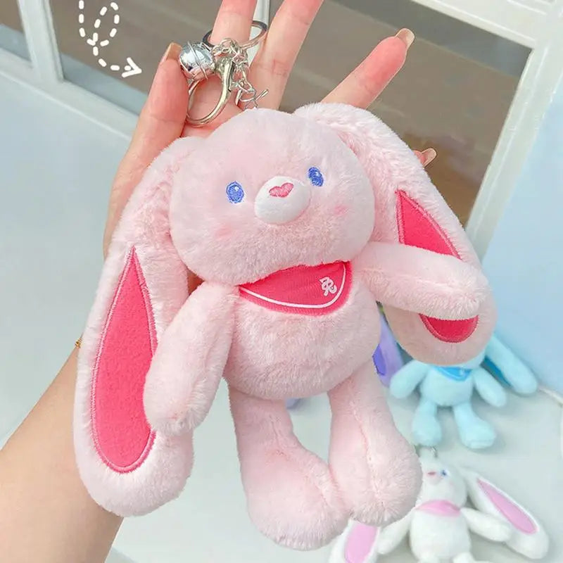 New Pulling Ears Rabbit Plush Toy Baby Toys Soft Bunny Doll Children Toys Gifts For Girls Keychain Plushies Toys For Children
