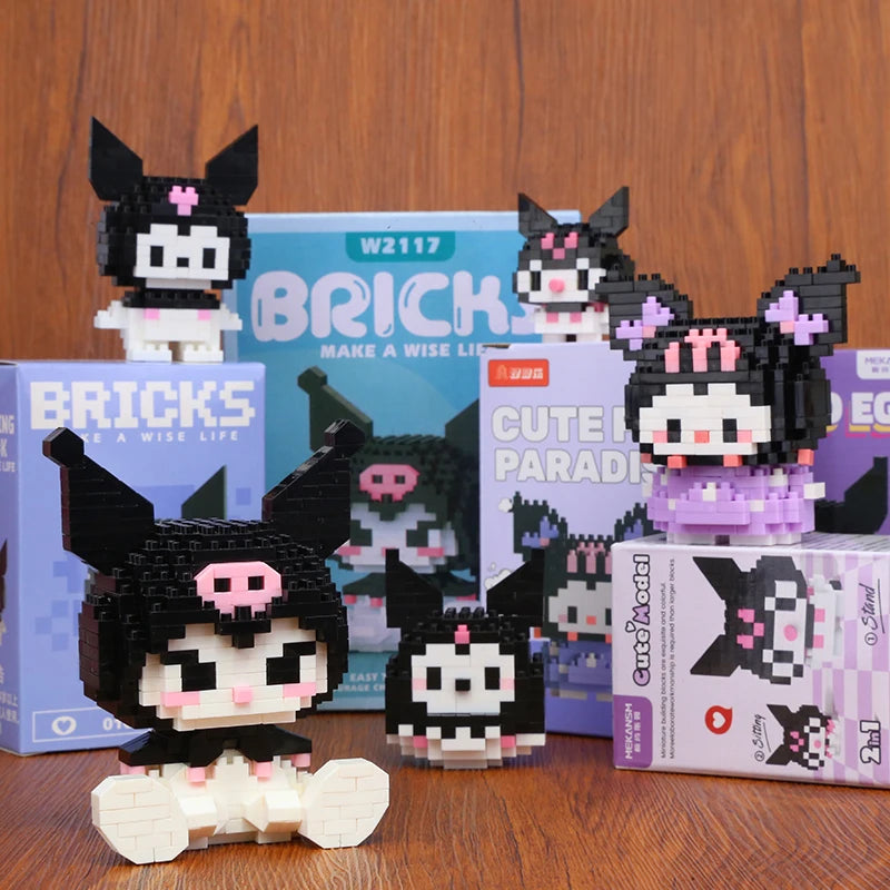 Disney Kuromi LinaBell Hello Kitty Building Blocks Princess Cartoon Bricks for CHILDREN'S Birthdays Halloween Christmas Easter