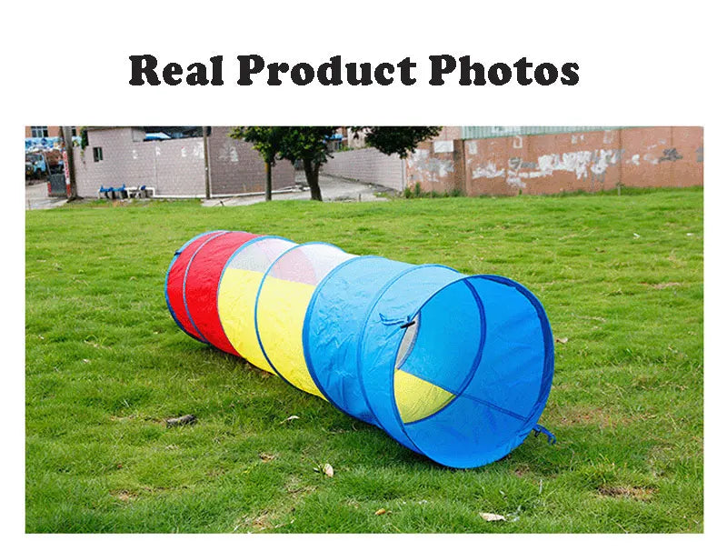 Foldable Children's Tent Crawling Tunnel Play House Indoor Toy Tube Baby Crawling Games Rainbow Tent Kids Little House Tipi Tent