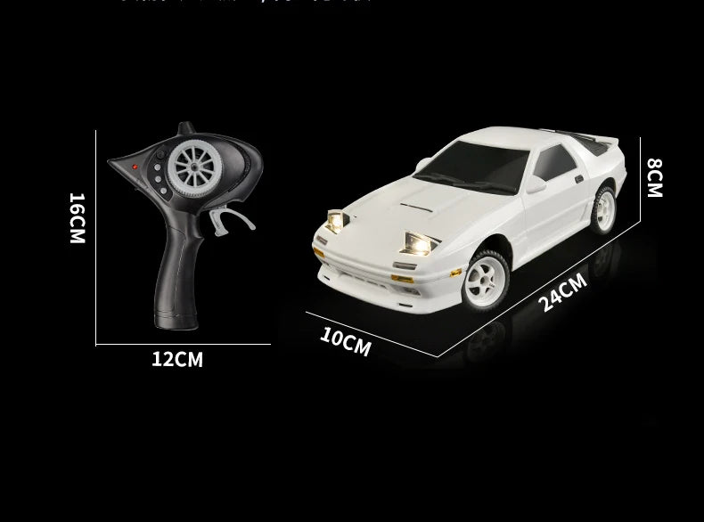 Skymaker AE86 Model LD1801 RX-7 FC LD1802 1:18 RC Drift Car 1/18 2.4G Remote Control ESP Gyroscope LED Mini RC Racing Car Toys