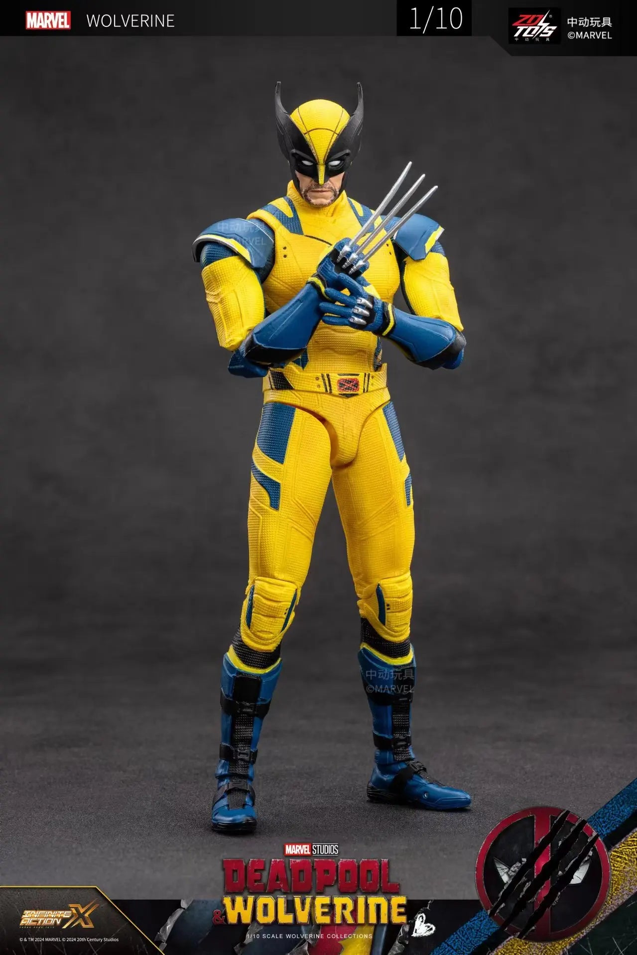 ZD Toys Deadpool & Wolverine Action figures Deadpool Boxed Wolverine Collection Adult Action Figures Kids Toy