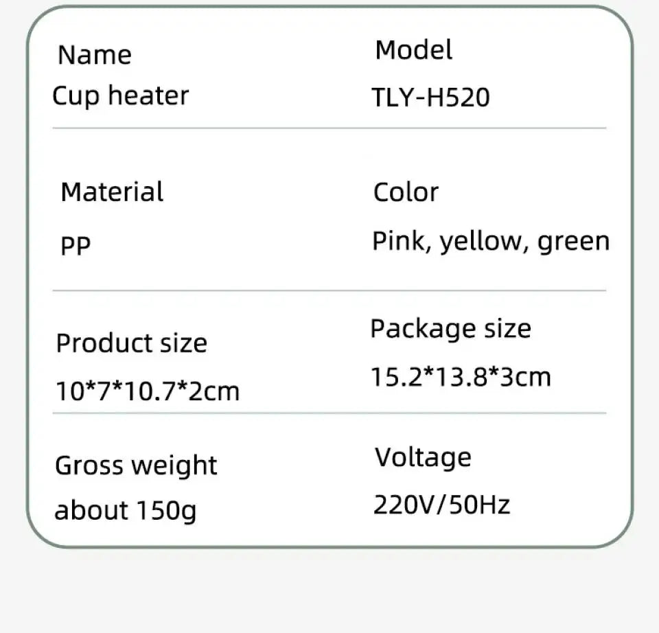 Cup Heater Mug Warmer Electric Hot Plate 55C Thermostatic Heating Pad Warm Coaster For Coffee Milk Tea Friends Gift 110V/220V